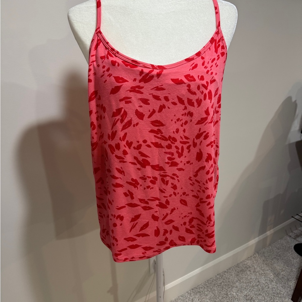 Cabi Balcony Pink and Red Camisole #6386